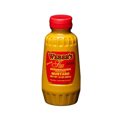 Buffalo's Own Weber's Brand Horseradish Mustard Squeeze Bottle 12oz.