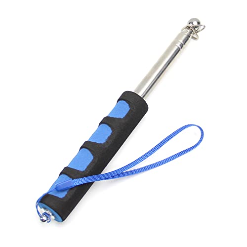 Image of Othmro 3Pcs Hollow Telescopic Teachers Pointer, Teaching Pointer Stick for Classroom, Metal Hand Retractable Pointer Extended Length 39.4 inch, Handheld Presenter Whiteboard Pointer (Blue)