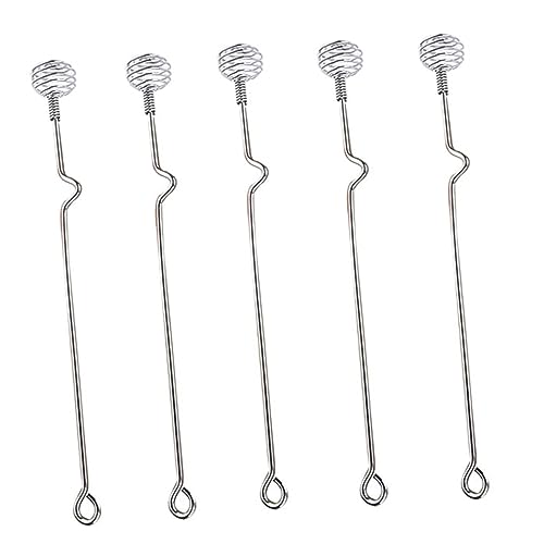 OFFSCH 5pcs Stainless Steel Honey Stirring Rod Honey Dipper Stick for Syrup Stirrer