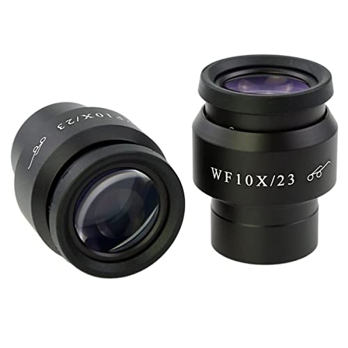 顕微鏡観察 ステレオ顕微鏡 WF10X 2直径30mmの調整可能3mm広角アイピースディオプター(2 PCS Green Coating)