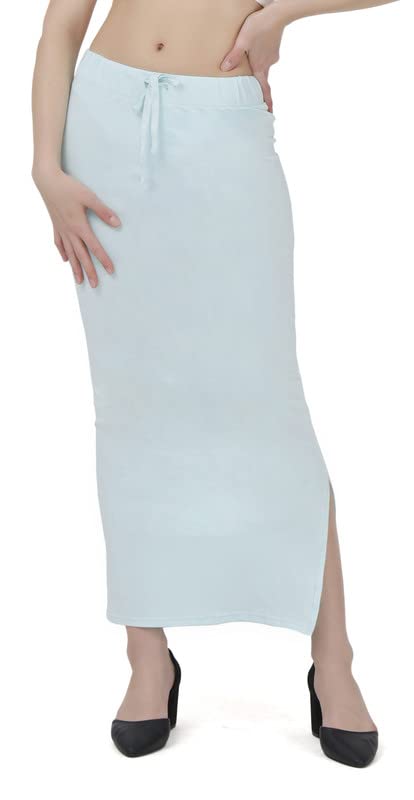 Image of Lycra Blend Cotton Saree Shapewear Petticoat for Women and Girls, Skirts Shapewear Dress for Saree