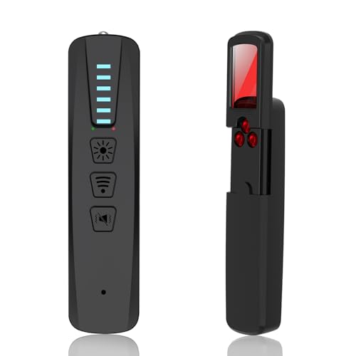 SnapDetect Hidden Camera Detectors,GPS Tracker Detector,Camera Detector Spy Camera Finder,25H Working Time,Travel-Friendly Size S500 (Black)