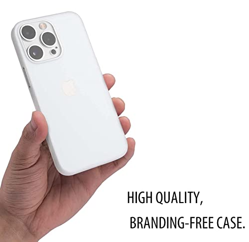 Image of ExpressB for iPhone 16 Pro Max Case Back Cover | Zero Drop Protection | Perfect for Minimalists | Ultra Thin Anti Scratch Matte Finish Case for iPhone 16 Pro Max (White)