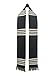 African Kente Graduation Choir Stole - Black with White