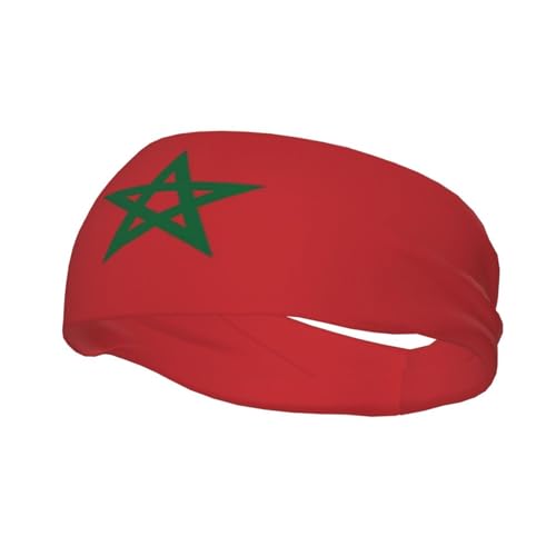 Image of Cute Flag Headbands Women Men Flag Sweatband Sports Headband for Running, Cycling, Yoga Gym, Working Out
