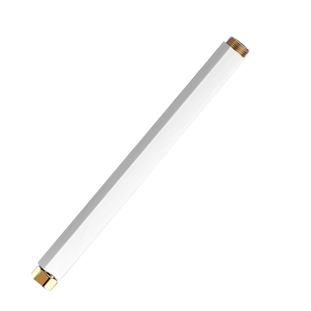 KiraKira 30 cm kwadratowa rura przedłużająca prysznic 25 mm złącze rura przedłużająca ze stali nierdzewnej do kranu prysznicowego chrom