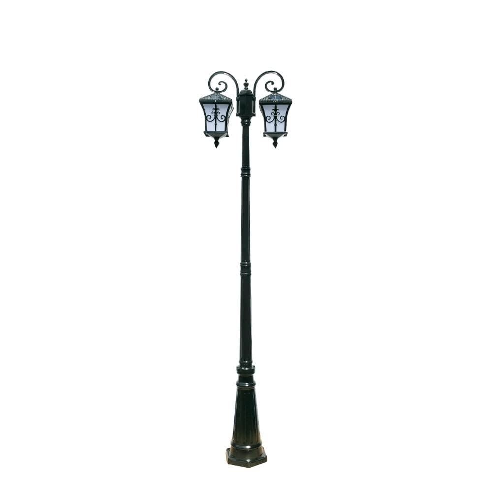 Lights Outdoor 3 2M LED Solar Pillar Post Light IP65 Cast Aluminum Column Lamp Waterproof Daylight Street Garden