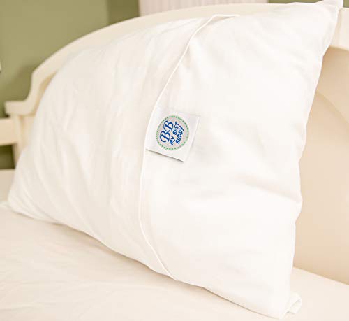 Image of Toddler Kids Pillowcase for Boys and Girls - White - Two Pack - 100% Twill Cotton - 13x18 Shrinks to fit - Envelope Style Closure - Machine Washable Soft Travel Size
