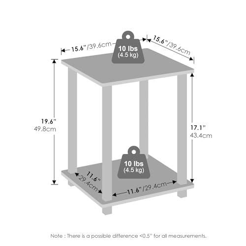 Librero apilable Turn-N-Tube Furinno modular sin herramientas para salón 4