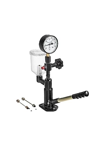 Fuel Injector Nozzles Tester with Dual Scale Gauge Common Rail Pressure Tester Repair Tool for Automobiles Tractors