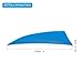 PATIKIL Arrows Vanes 50 Pack 3 Inch Arrow Turkey Feather Fletch Right Wing Fletching Blue for DIY Target Shooting