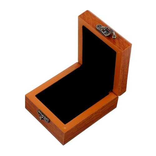 COMPUKAS 木製ジュエリーボックス 小型収納オーガナイザー 自然素材 厚手構造 ベッドサイド用 アクセサリー整理用 向け宝箱インテリア兼用
