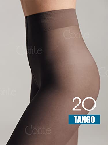 Image of Conte Tights Sheer to Waist Pantyhose with Satin Silky Touch Effect, Tango 20 Den