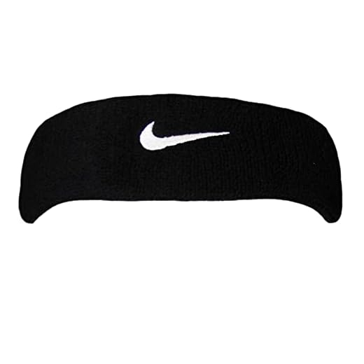 Nike Unisex Erwachsene Swoosh Headband/Stirnband, Schwarz (Black/White), Einheitsgröße 3 Nike Unisex Erwachsene Swoosh Headband/Stirnband, Schwarz (Black/White), Einheitsgröße