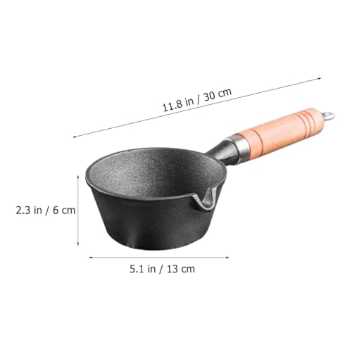 Poêle à omelette en fonte mini casserole compatible gaz induction sans assemblage