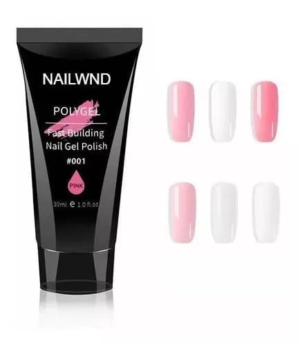 NAILWIND Poly Gel Quick Upgrade Poly Gel Kits, Polygel Nail Kit Builder , Nail Extension Art Design Salon Nails Easy DIY at Home For woman Girls NUDE PINK, 30g