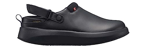 JOYA Ace SR W Black, Clogs für Damen aus Leder, schwarz, 38