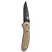 Benchmade - Griptilian 551 Knife, Drop-Point Blade, Plain Edge, Coated Finish, Sand Handle