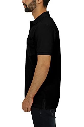 Image of Celsius Men's Half Sleeve Classic Solid Pique Polo with Pocket