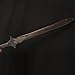 SV 0167 Handmade cast Manganese Steel 52HRC European Style Sword Sharp Machete, Full Tang, Outdoor, Hunting, Camping, Hiking, Survival, Leather Sheath, 35 inches