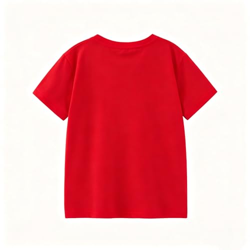 Image of Kids T Shirt Short Sleeve Crewneck Tee for Toddler Boys and Girls Cotton Basic Summer Top 2-6 Years