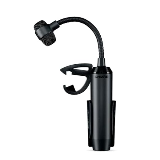 SHURE PGA98D - Micrófono dinámico de condensador para batería con cuello de cisne con soporte para batería y cable XLR a XLR