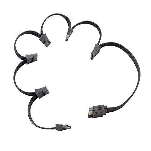 Cable SATA de 15 pines a 6 hembra con longitud de 70 cm para ampliación de energía segura