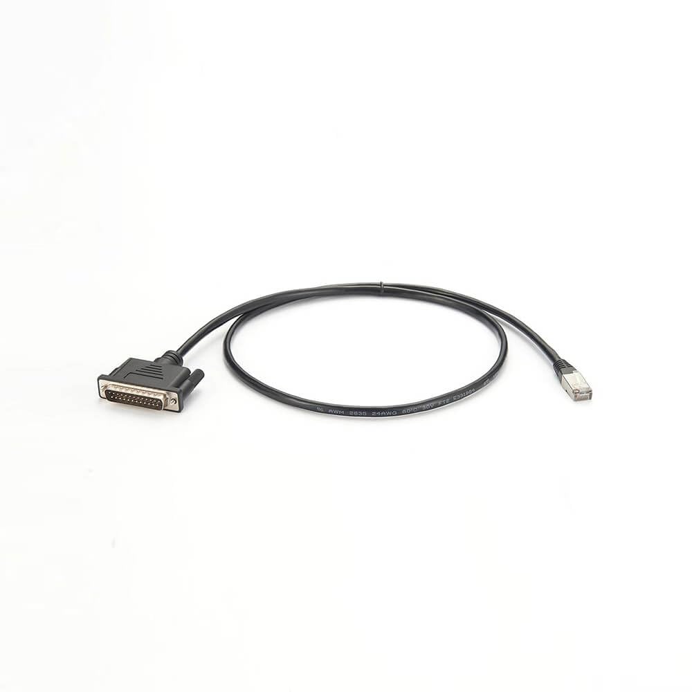 Câble de console modem Ethernet mâle DB25 mâle vers RJ45 1M