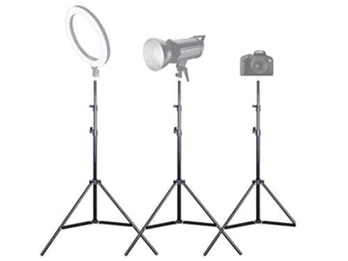 Tripé De Iluminação Ring Light Para Estúdio Black 2,0 Metros - Tripé com rosca 1/4 Universal