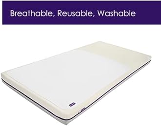 ClevaMama Training Sleep Mat Toilet Waterproof Bed Protector , White , 70x90 cm (1 Count) , 7216