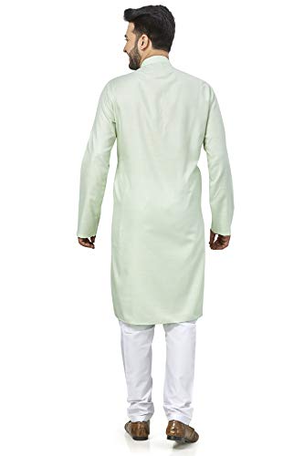 Image of BE ACTIVE Linen Blend Solid Pattern Trendy Comfortable Stylish Full Sleeve Kurta Men's Ethnic Wear
