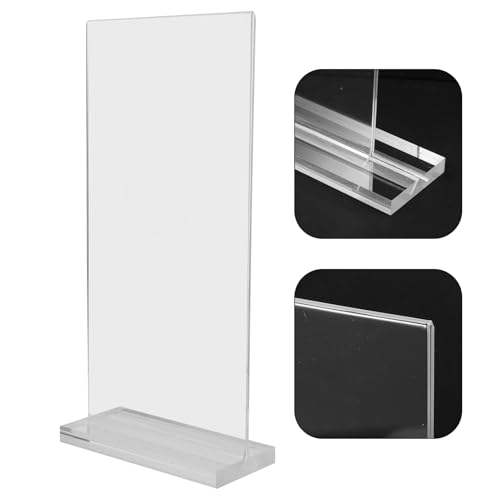 Porte affiche acrylique sur pied avec support de menu stable