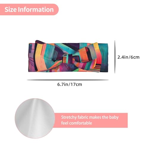 Grid Corridor Baby bow headband (0-6 months) - Universal for newborns to toddlers, a must-have for cute decoration3