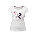 Wild Soul Tees - Camiseta para mujer BMX | Freestyle | Pegatina | Diseño gráfico | Logo | Ropa | Línea de ropa Blanco blanco XL
