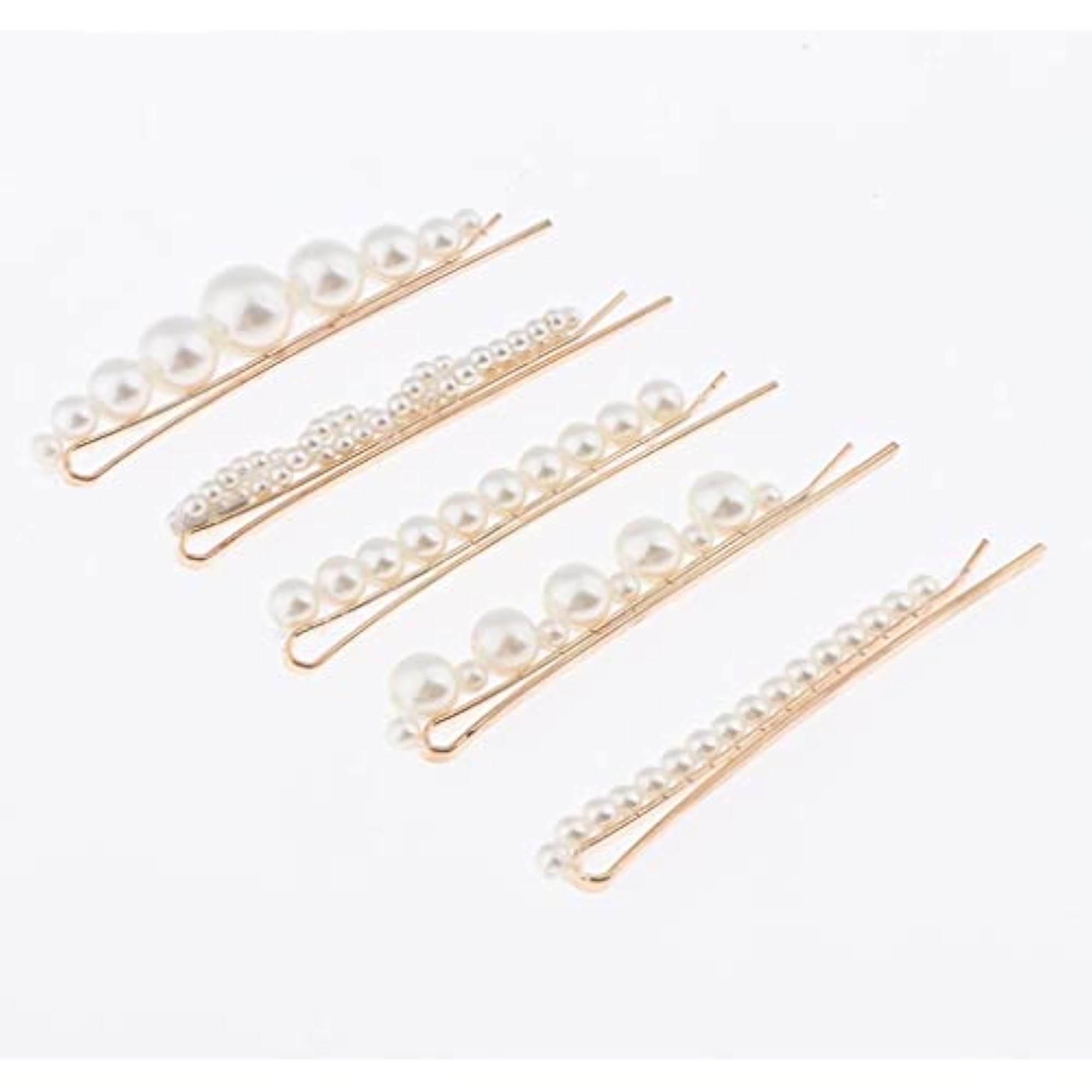 Elegant Pearl Decoration Hair Side Clips for Brides