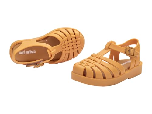 Image of mini melissa Possession Jelly Fisherman Sandal for Toddler and Kids | Iconic Fisherman Jelly Sandal for Toddlers & Girls, Adjustable Buckle, Waterproof, Bubblegum Scent, Play & Dress Shoes