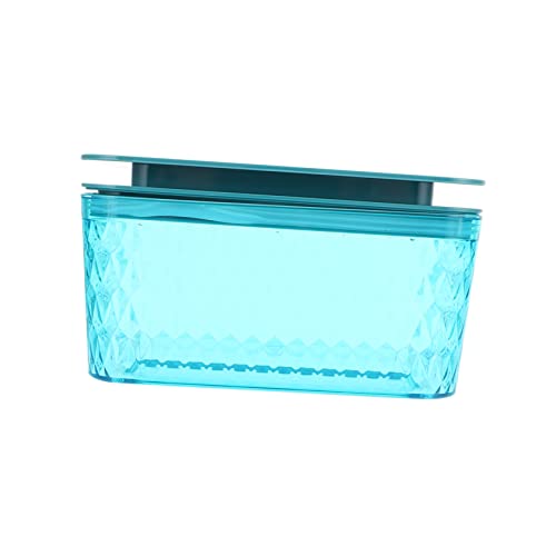 1 Caja de pañuelos húmedos con Tapa, Soporte Multiusos para Coche, Caja organizadora de Papel, contenedor de servilletas de Cristal, Caja de Almacenamiento de toallitas húmedas, Organizador de serv