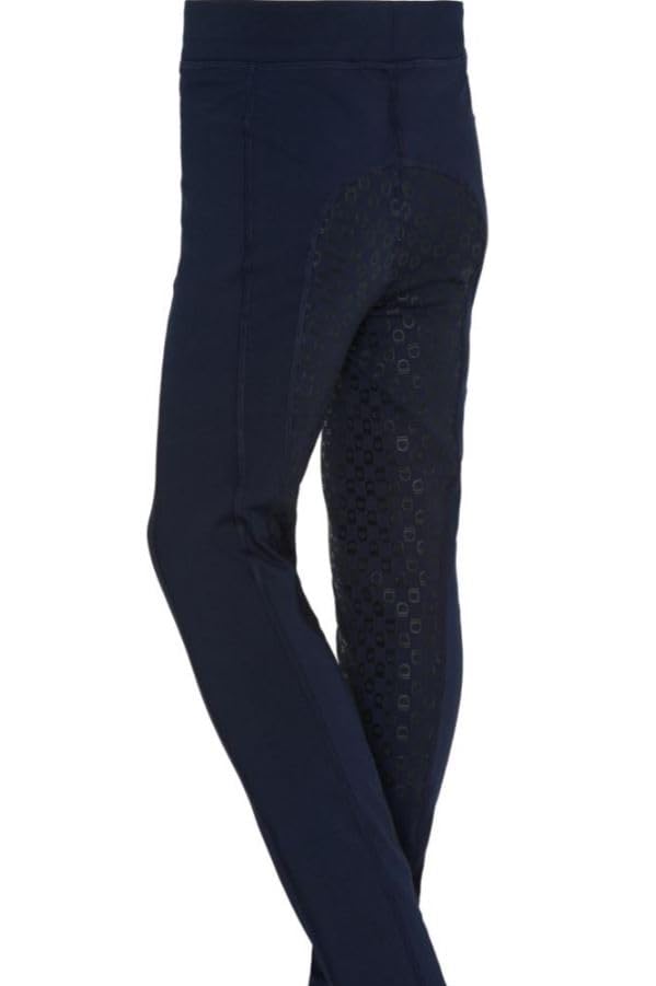 Legging d'équitation Molly Equipage bleu marine maille extensible
