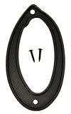 HY-KO Products PN-29/0 Plastic House Number 0 (Zero), 4 Inch High, Black