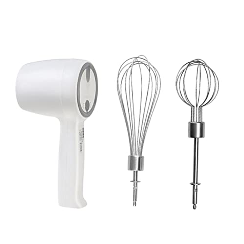 Llazsybz Batidora Eléctrica Portátil Mezcladora de Alimentos sin Cable con Motor de Alta Velocidad y Varillas Adecuada para Repostería Cocina Diaria Hogar