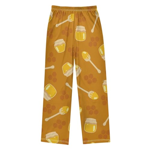 Honey Jars Wand Boys Pants Boys Athletic Pants Long Pant for Boywith Pockets Wide-Leg Size 6-14Y2