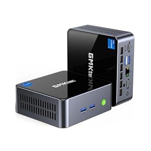 GMKtec Mini PC Intel Core i7-1185G7 (hasta 4.8 GHz) 16GB DDR4 1TB SSD Intel i226V RJ45 2.5G USB4.0 Mini computadoras de escritorio WiFi 6, BT 5.2/ DP, HDMI M2