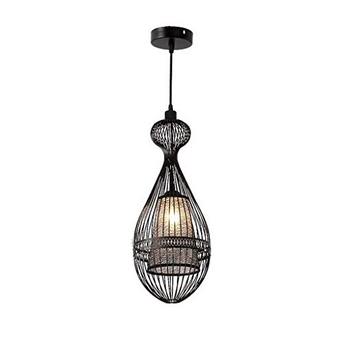 Lustre rétro lanterne fer forgé suspension luminaire restaurant salon couloir