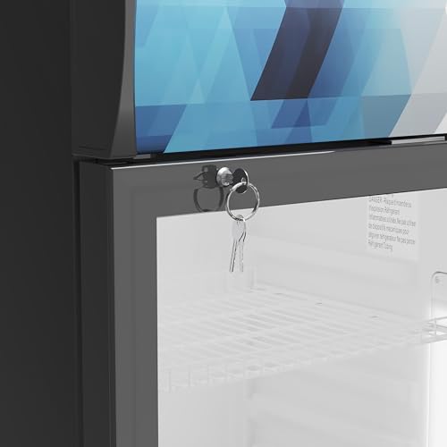 Image of KoolMore 22 in. 9 cu. ft. Commercial One Glass Door Beverage Display Merchandiser Refrigerator Cooler, ETL Listed in Black