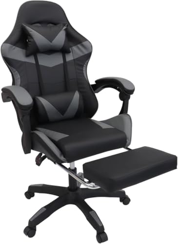 ゲーミングチェア オットマン付き デスクチェア パソコンチェア gaming chair リクライニング 日本語説明書付き BG01