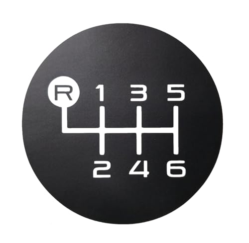 Manual Transmission Logo Decal Sticker - Gearheads' Delight, 6 Year Durability, Waterproof, Fits Jeep (Matte Black)