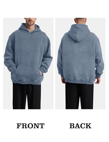 Image of Hatant Oversized Hoodie Sweatshirts for Men Couples Heavyweight Hoodies Pullover Vintage Mens Acid Wash Sweaters Clothes 2026