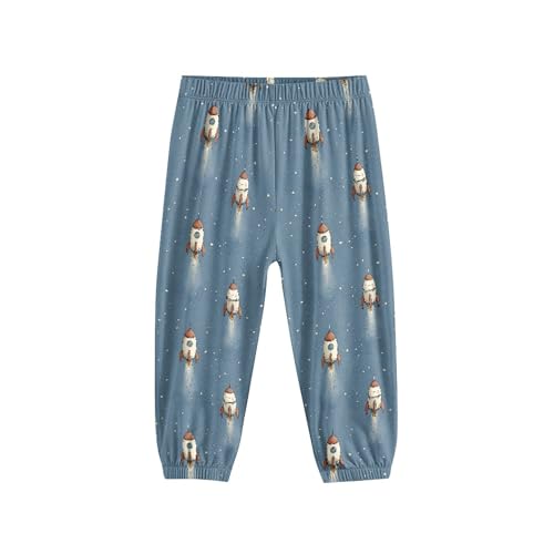 Image of Unisex Little Kids Yoga Trousers Bohemian Beach Pants Baggy Harem Activewear for Boys and Girls Age 3-10
