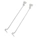 Aexit Pair Silver Hooks Tone Metal Position Fixing Windows Door Over Door Hooks Hook Bolt