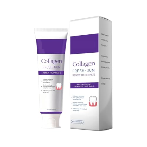Collagen Purple Toothpaste—Strengthens Enamel (Builds A Protective Layer), Resists Acid Erosion, Repairs Enamel(2pcs)